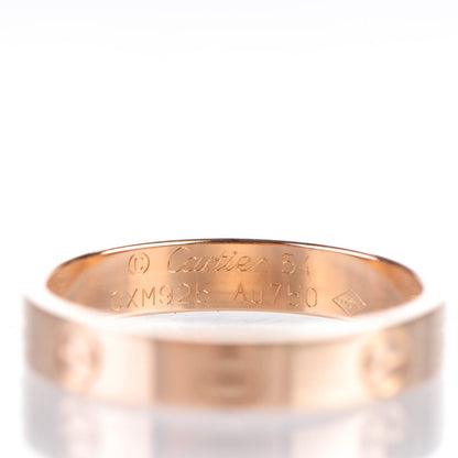 Cartier 18K Pink Gold 4mm LOVE Wedding Band Ring 54 7 3 of 5