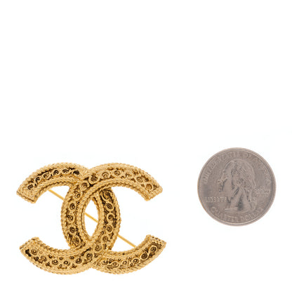 Chanel Metal CC Brooch Gold 2 of 4