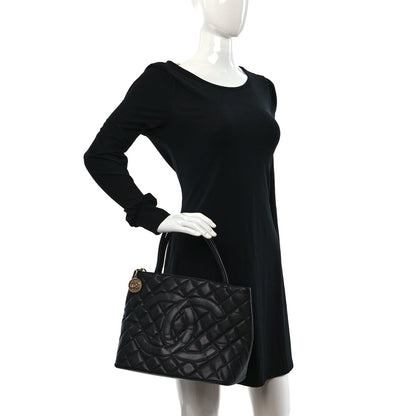 Chanel Caviar Quilted Medallion Tote Black 2 of 10
