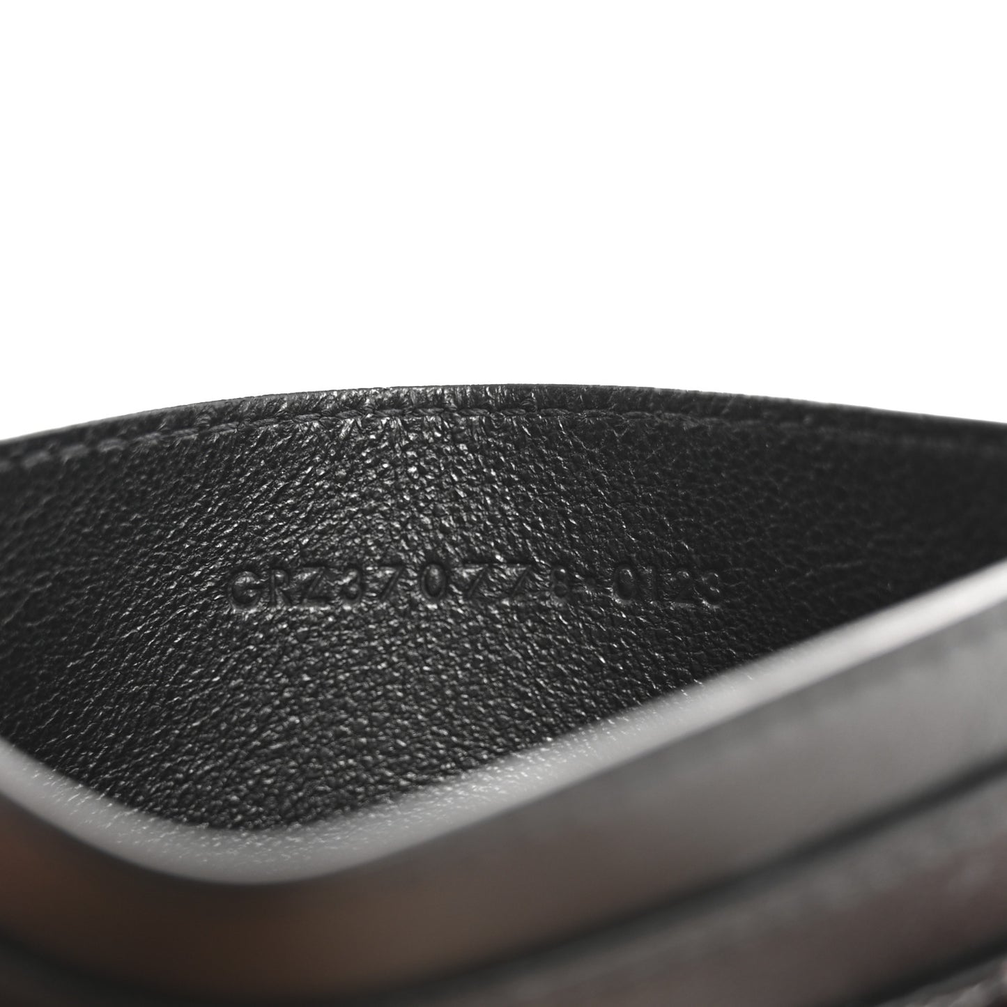 Patent Snakeskin Glitter Monogram Credit Card Case Black