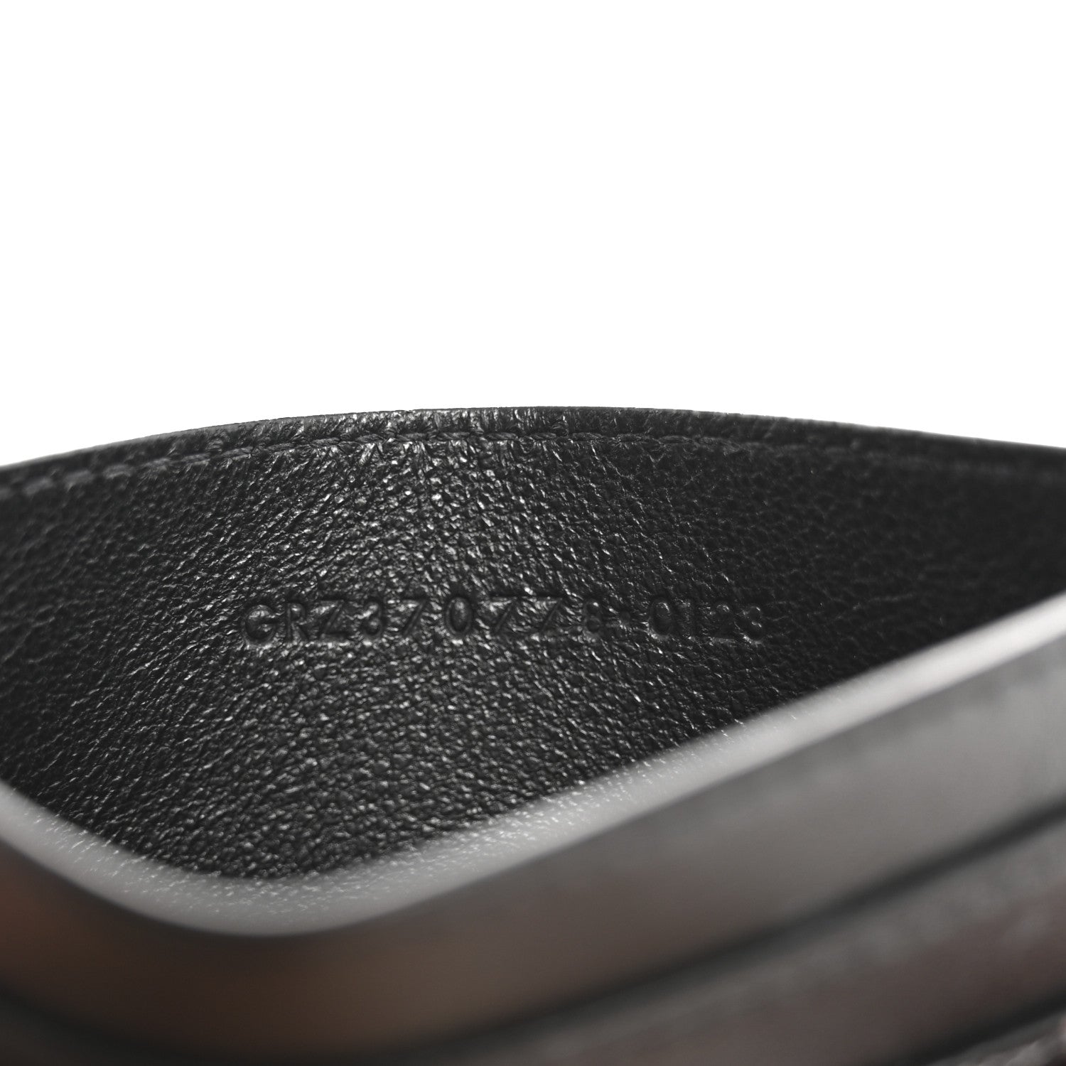 Saint Laurent Patent Snakeskin Glitter Monogram Credit Card Case Black 7 of 9