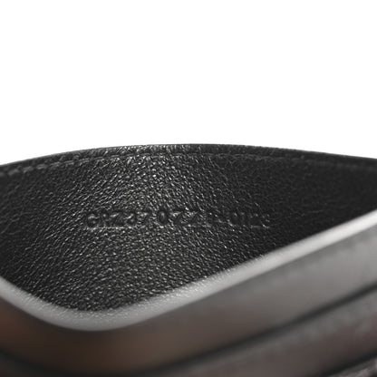 Saint Laurent Patent Snakeskin Glitter Monogram Credit Card Case Black 7 of 9