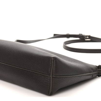 The Row Grained Calfskin Rene Crossbody Dark Brown 9 of 9