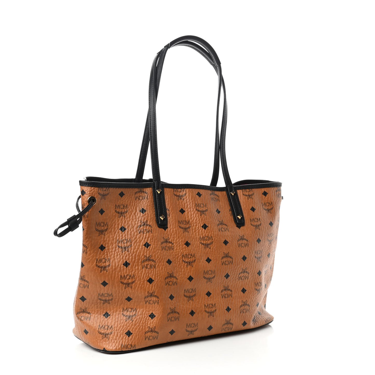 Visetos Medium Project Reversible Shopper Tote Cognac