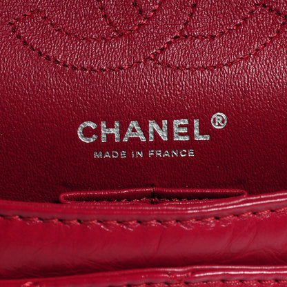Chanel Aged Calfskin Quilted 2.55 Reissue 224 Flap Red 6 of 9