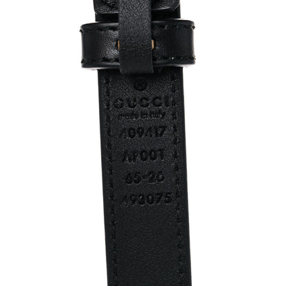 Gucci Calfskin Double G 20mm Belt 65 26 Black 3 of 5