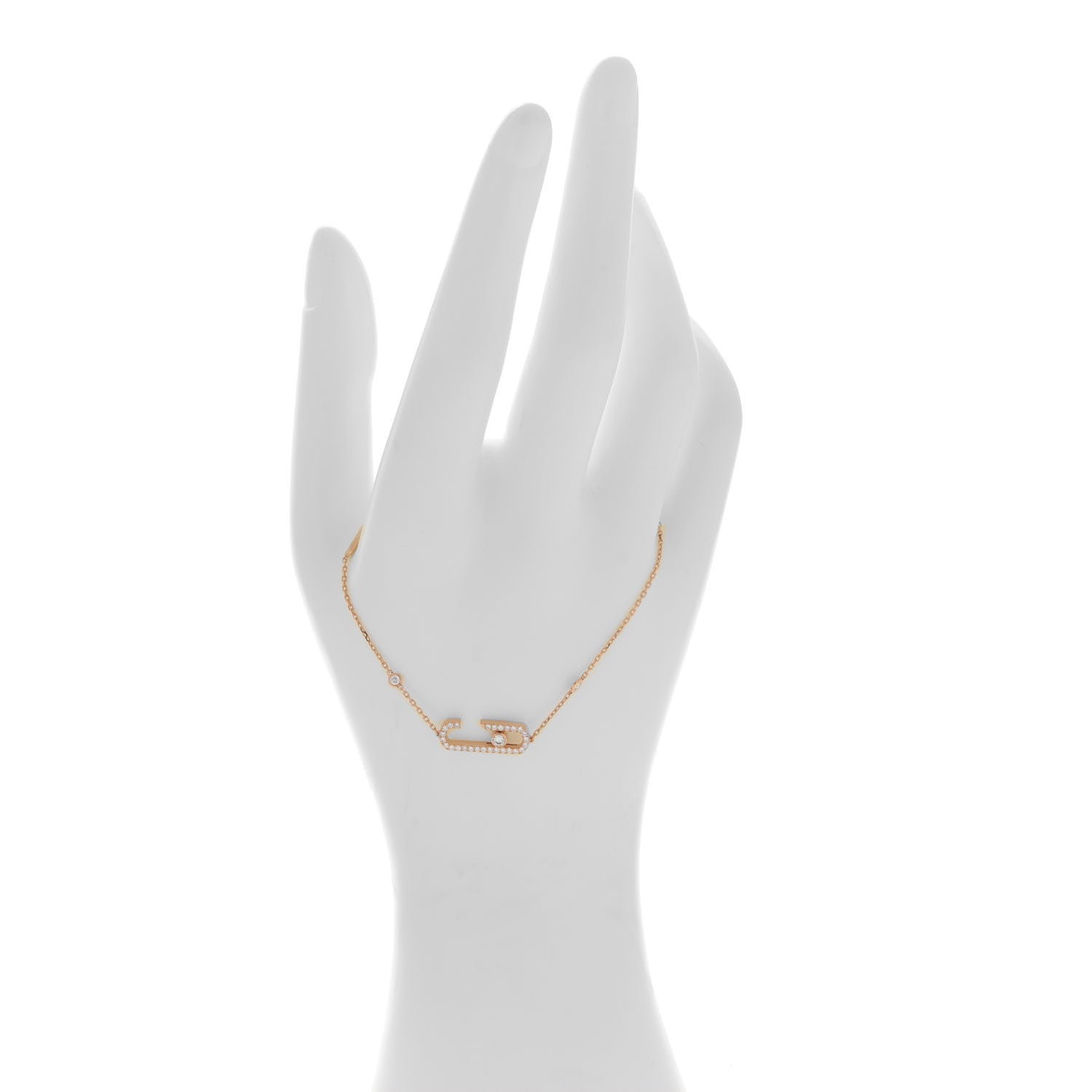 Messika X GIGI HADID 18K Rose Gold Diamond Move Addiction Pave Bracelet 2 of 6