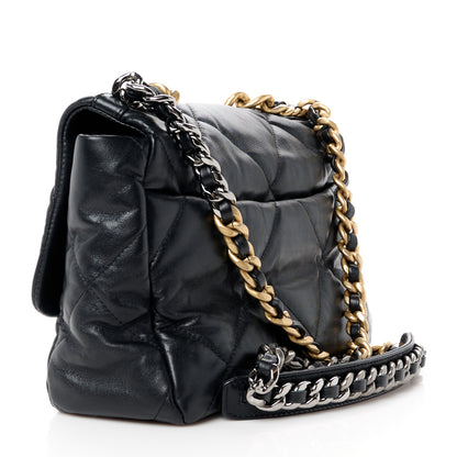 Chanel Lambskin Quilted Large Chanel 19 Flap Black 3 of 11