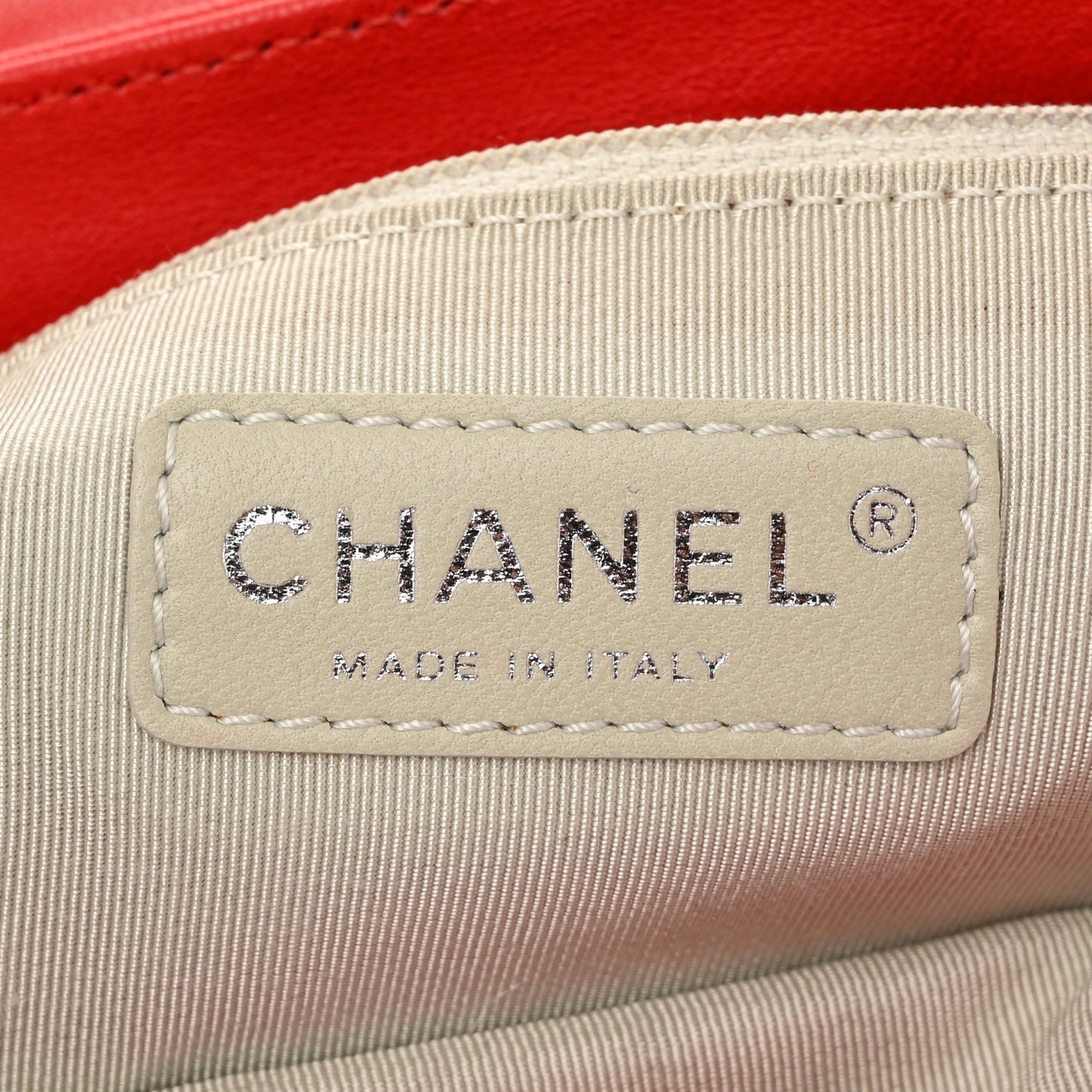 Washed Lambskin Mini Chain Around Messenger Red