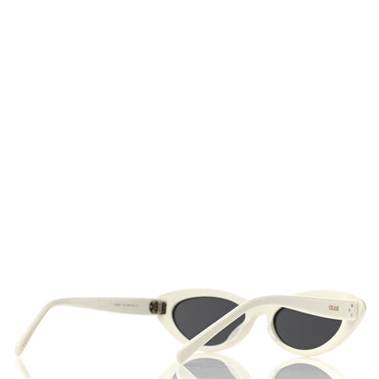 Celine Acetate Cat Eye Sunglasses CL4018U Ivory 4 of 7