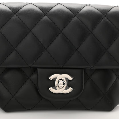 Chanel Calfskin Quilted CC Uniform Flap Belt Bag Black 9 of 11
