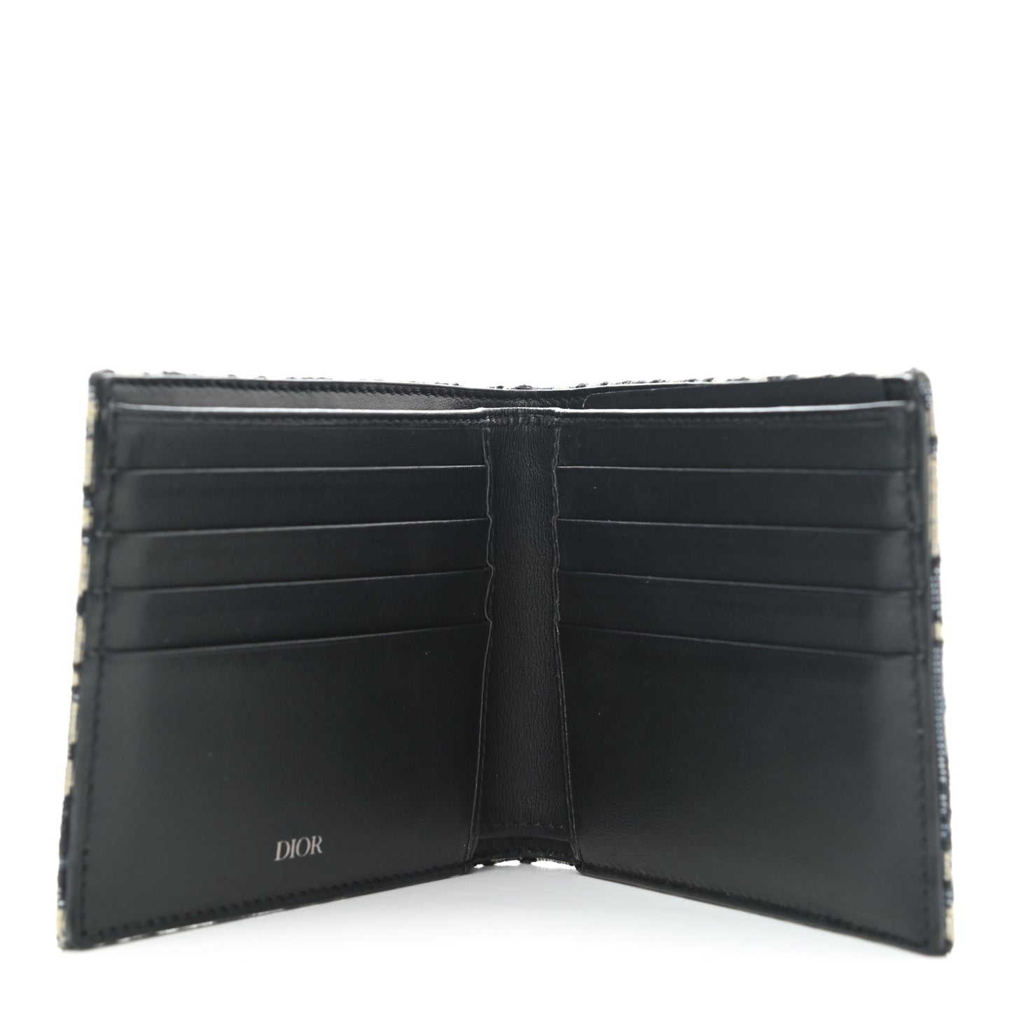 Oblique Compact Wallet Black