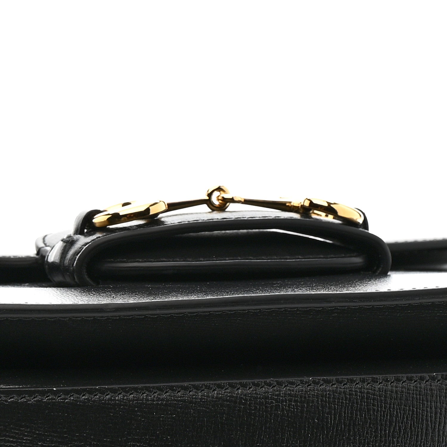 Gucci Azalea Calfskin Horsebit 1955 Shoulder Bag Black 5 of 12