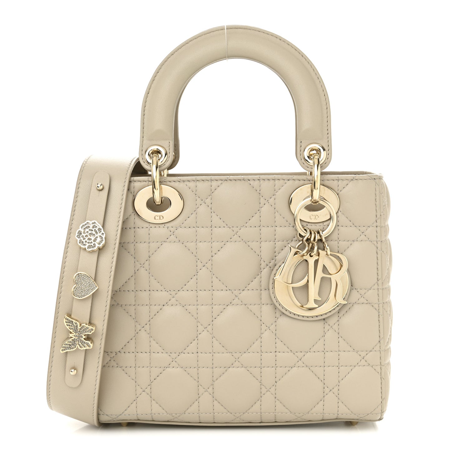 Lambskin Cannage Small My ABCDior Lady Dior Beige