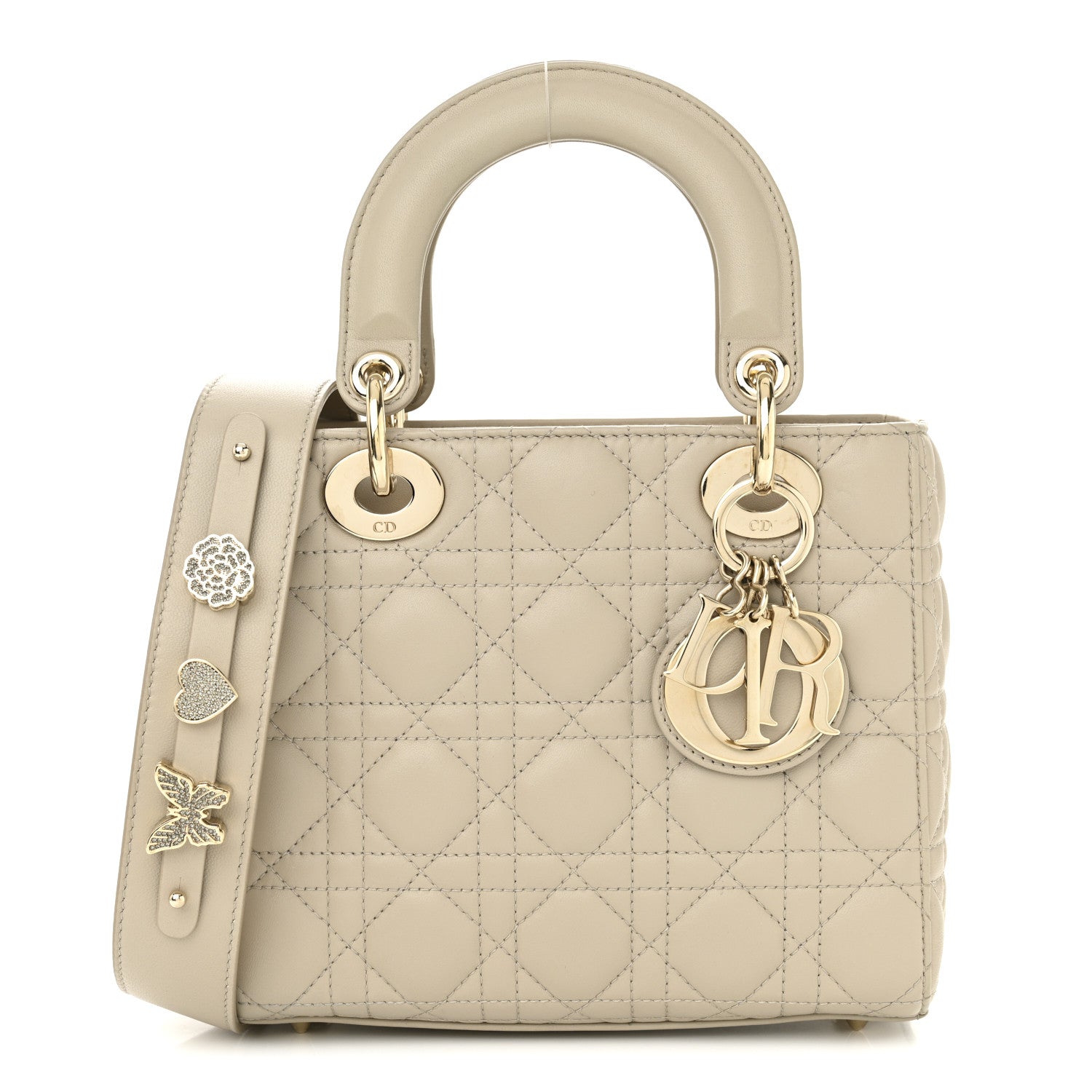Christian Dior Lambskin Cannage Small My ABCDior Lady Dior Beige 1 of 10