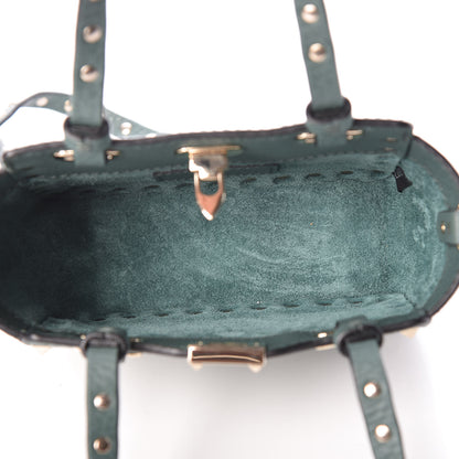 Valentino Garavani Grained Calfskin Micro Rockstud Tote Giada 5 of 9
