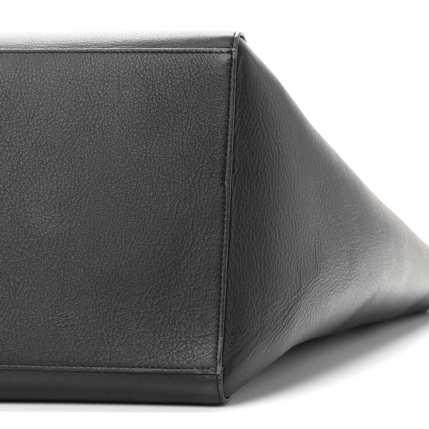 Smooth Calfskin Everyday East West Tote Bag Grey Black White