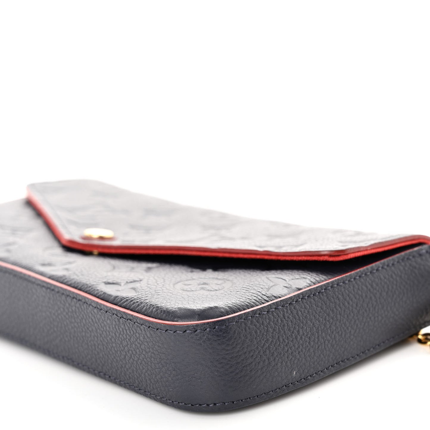 Empreinte Pochette Felicie Chain Wallet Marine Rouge