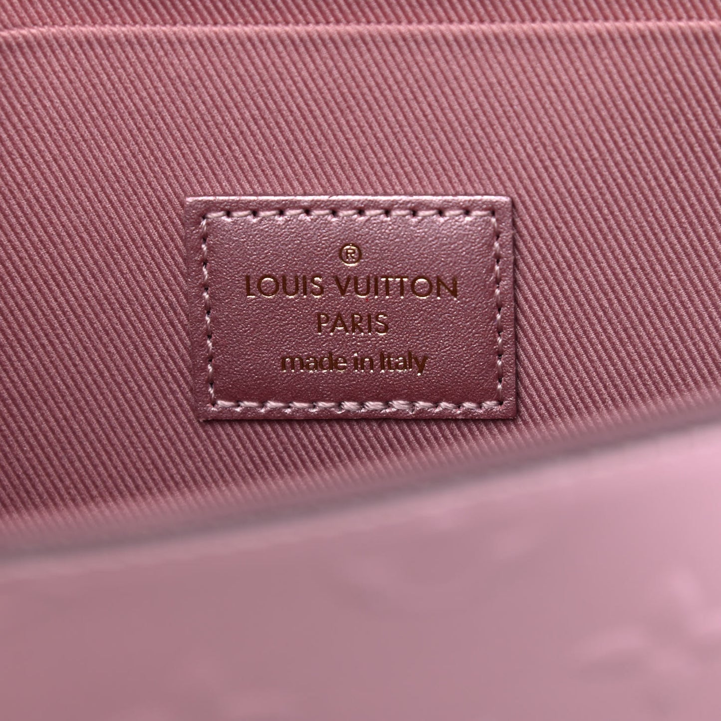 Vernis Pochette Felicie Chain Wallet Metallic Pale Pink
