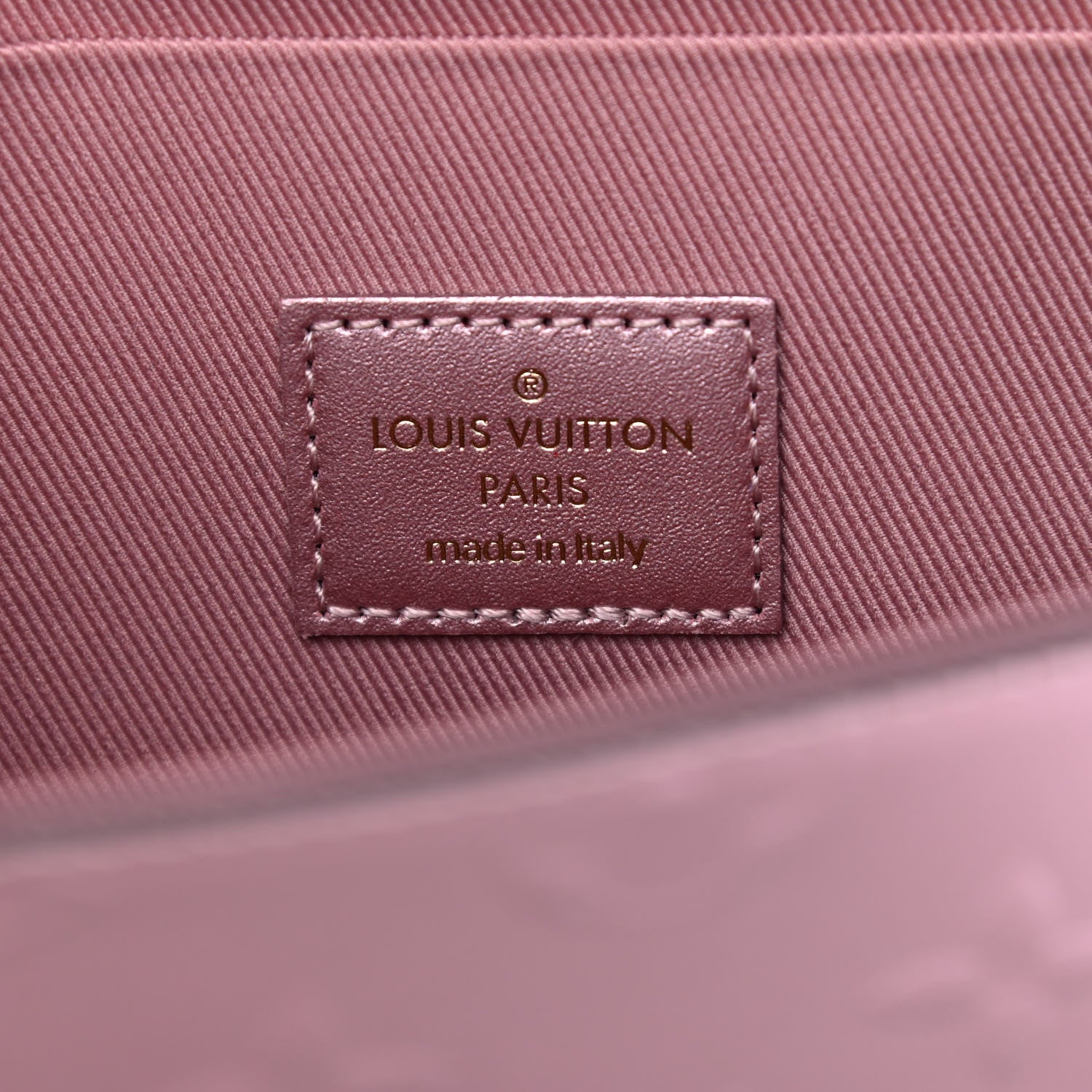 Louis Vuitton Vernis Pochette Felicie Chain Wallet Metallic Pale Pink 6 of 9