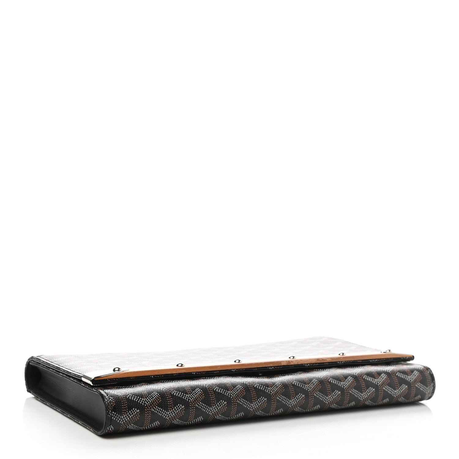 Goyard Goyardine Monte Carlo Bois Clutch Black 4 of 11