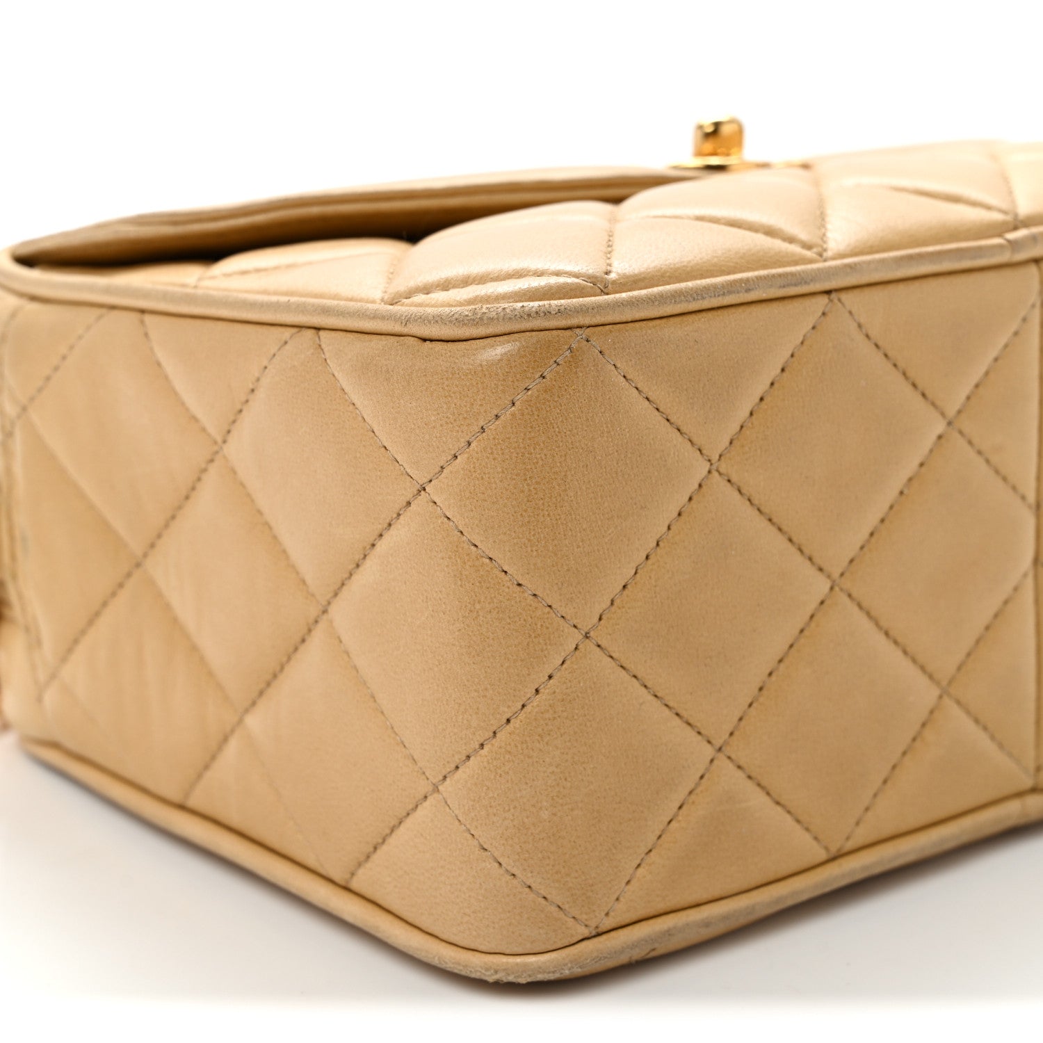 Chanel Lambskin Quilted Tassel Flap Camera Bag Light Beige 10 of 13