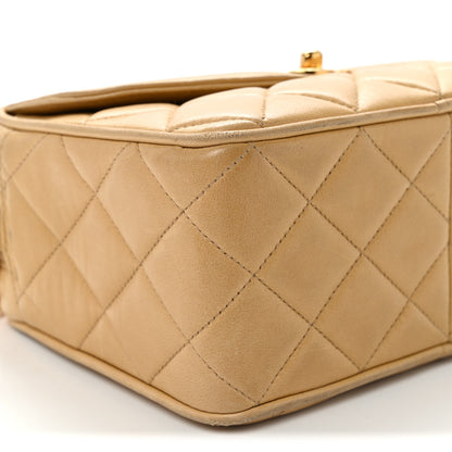 Chanel Lambskin Quilted Tassel Flap Camera Bag Light Beige 10 of 13