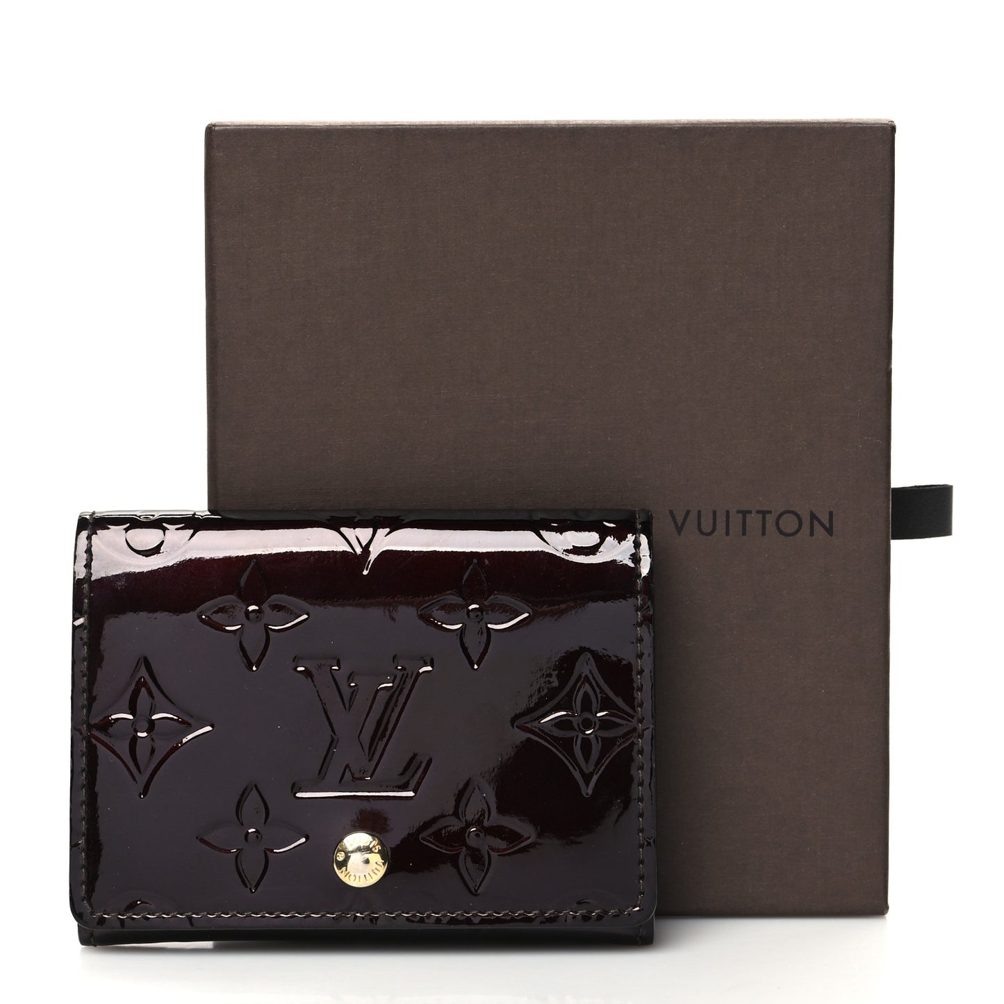 Vernis Business Card Holder Amarante