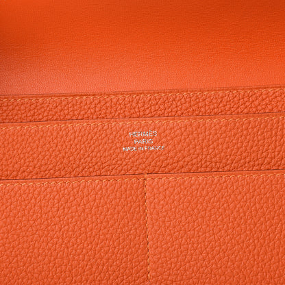 Hermes Togo Dogon Duo Wallet Feu Curry 5 of 7