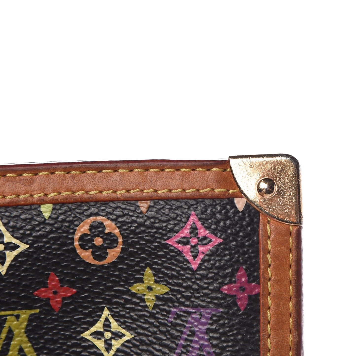 Monogram Multicolor Key Pouch Black