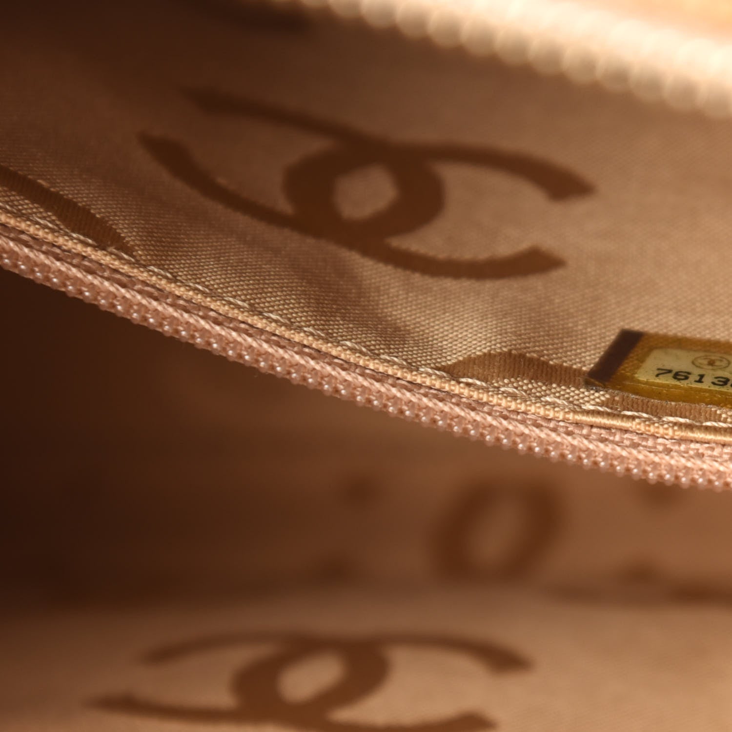 Chanel Caviar Chocolate Bar Quilted Shoulder Bag Beige 9 of 10