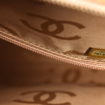 Chanel Caviar Chocolate Bar Quilted Shoulder Bag Beige 9 of 10