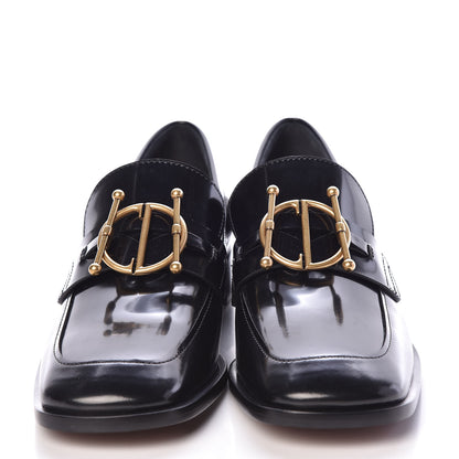 Christian Dior Shiny Calfskin Diordirection Loafers 37 Black 2 of 8