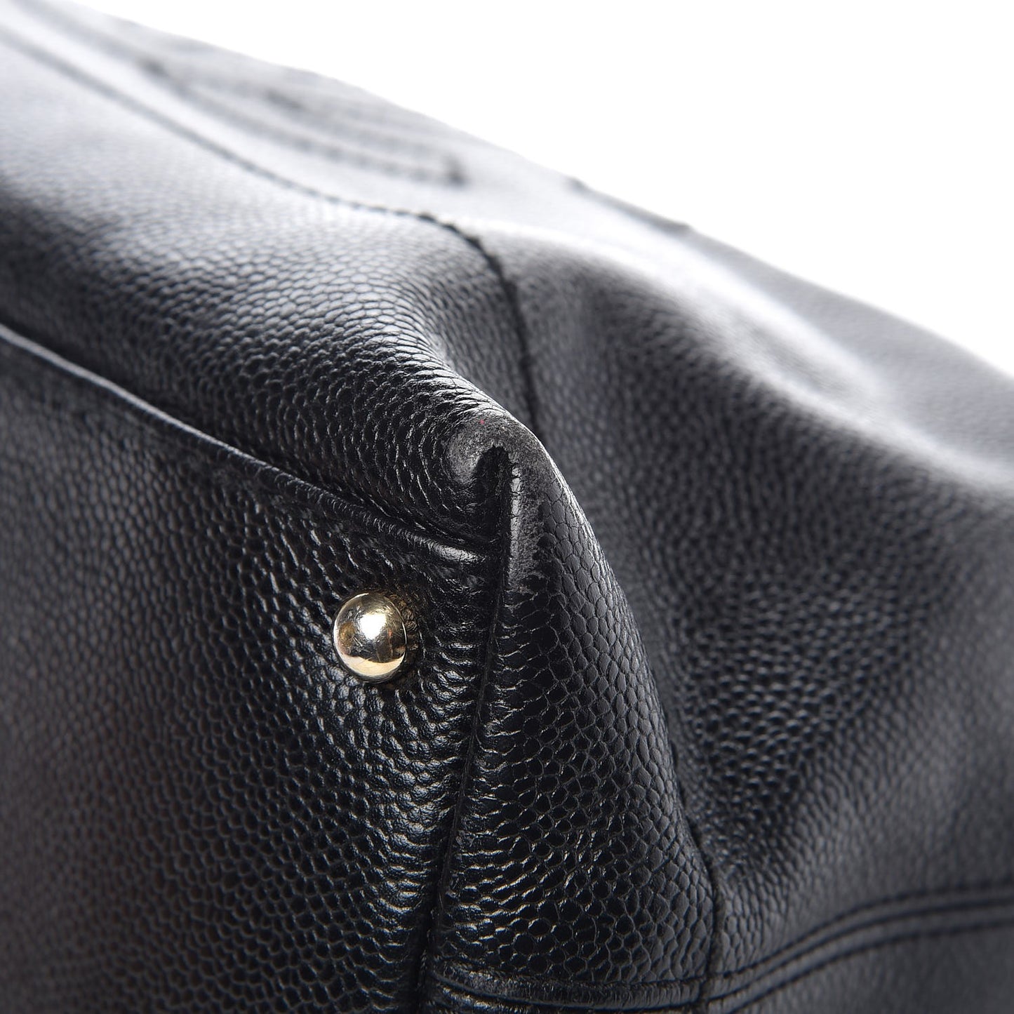 Caviar CC Wood Chain Hobo Black