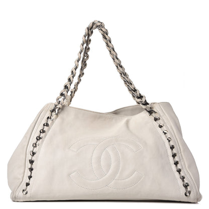 Chanel Calfskin Large East West Modern Chain Tote White 1 of 24