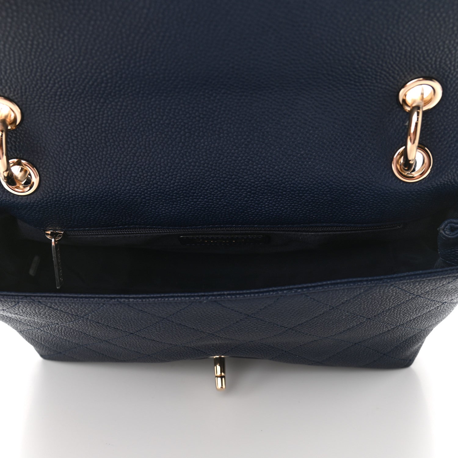 Chanel Caviar Quilted City Walk Flap Navy Blue 5 of 11