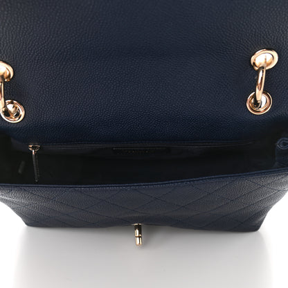 Chanel Caviar Quilted City Walk Flap Navy Blue 5 of 11