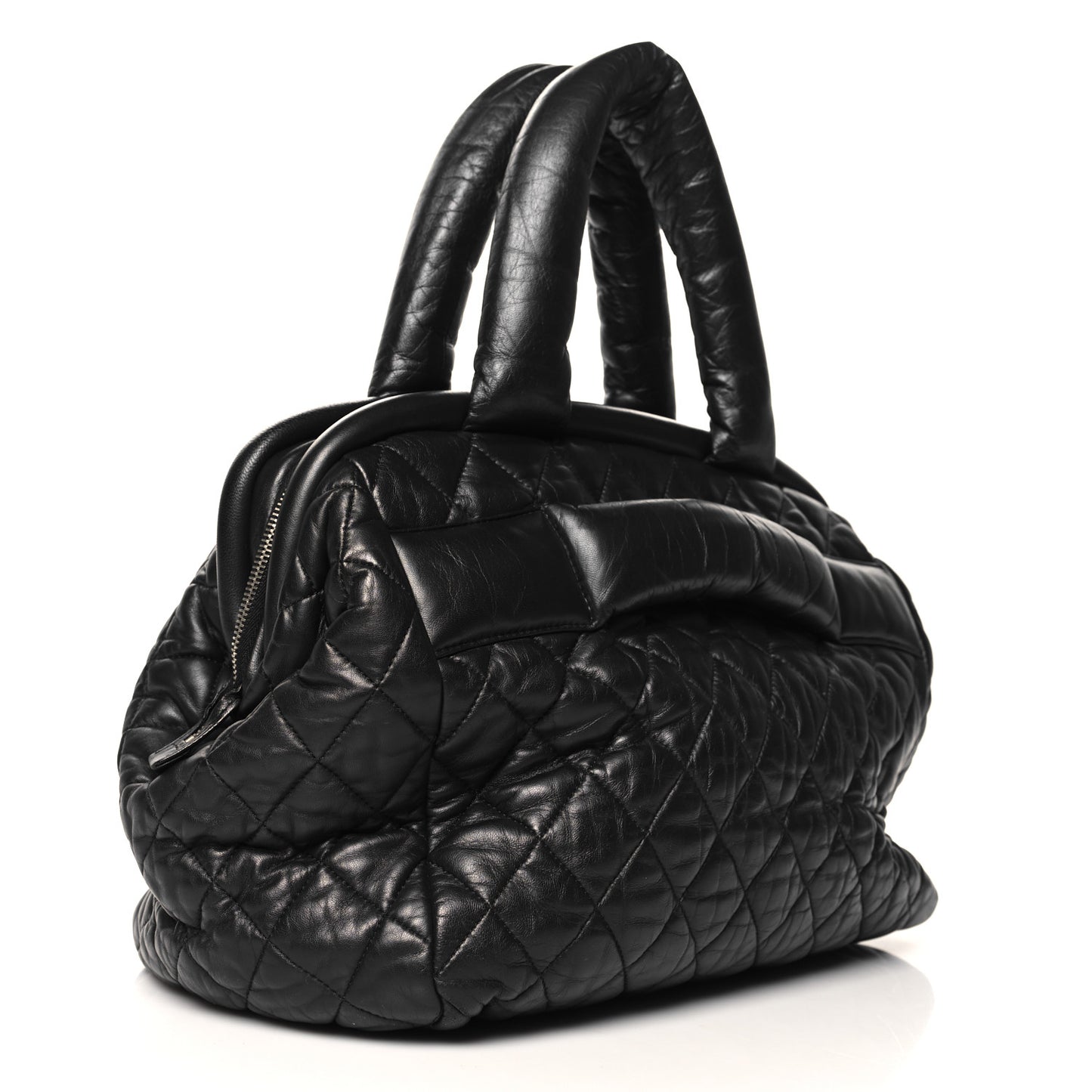 Lambskin COCO Cocoon Bowler Black