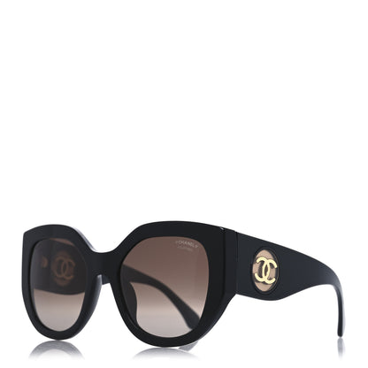 Chanel Acetate Butterfly CC Sunglasses 5550-A Black 1 of 7