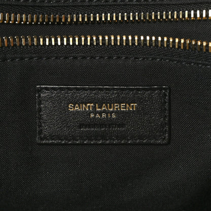 Saint Laurent Linen Calfskin Rive Gauche Tote Natural 6 of 8
