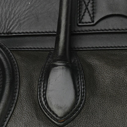 Celine Smooth Calfskin Mini Bi-Color Luggage Forest Black 24 of 29