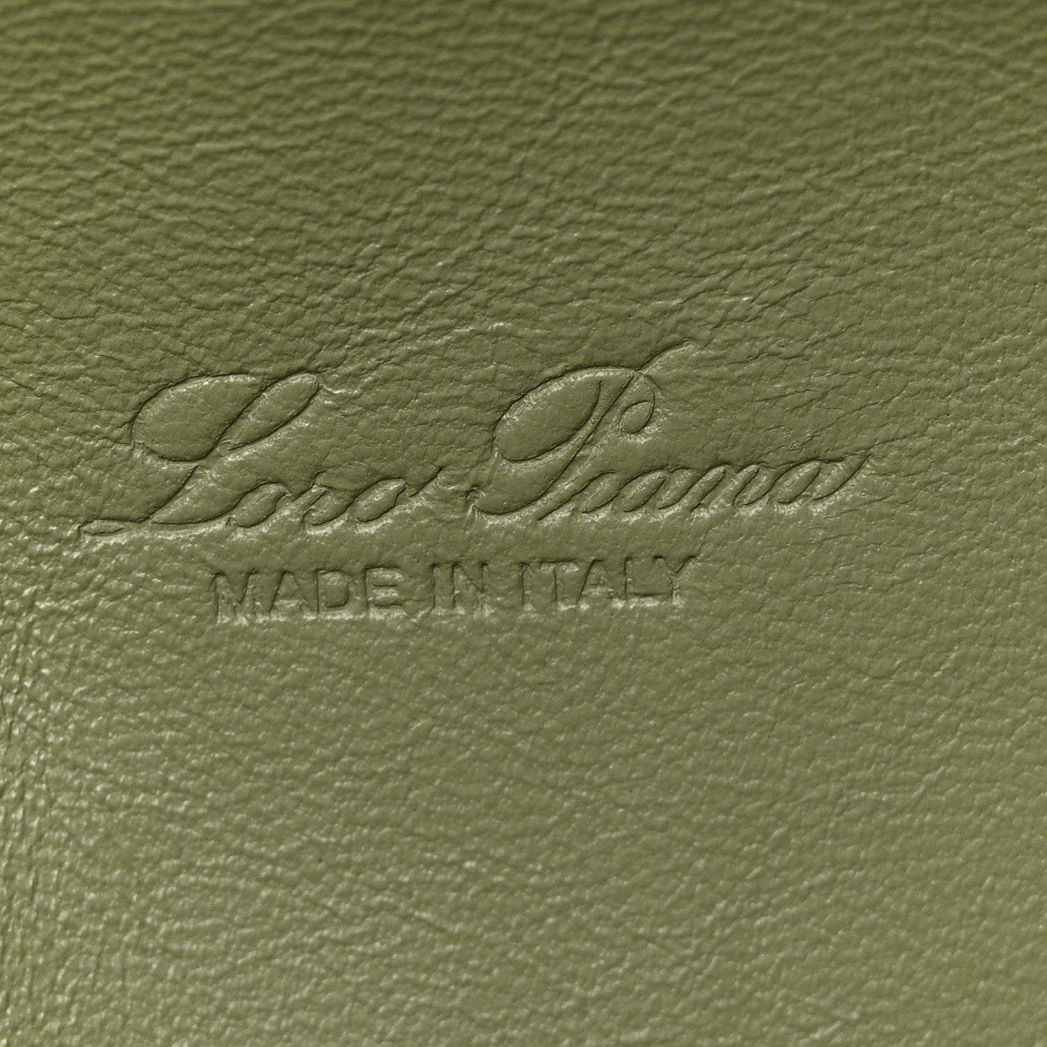 Loro Piana Grained Calfskin L19 Extra Pocket Pouch Sage Brush Leaves 6 of 10