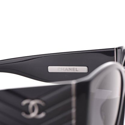 Chanel Oval Sunglasses 5411-A Black 5 of 9