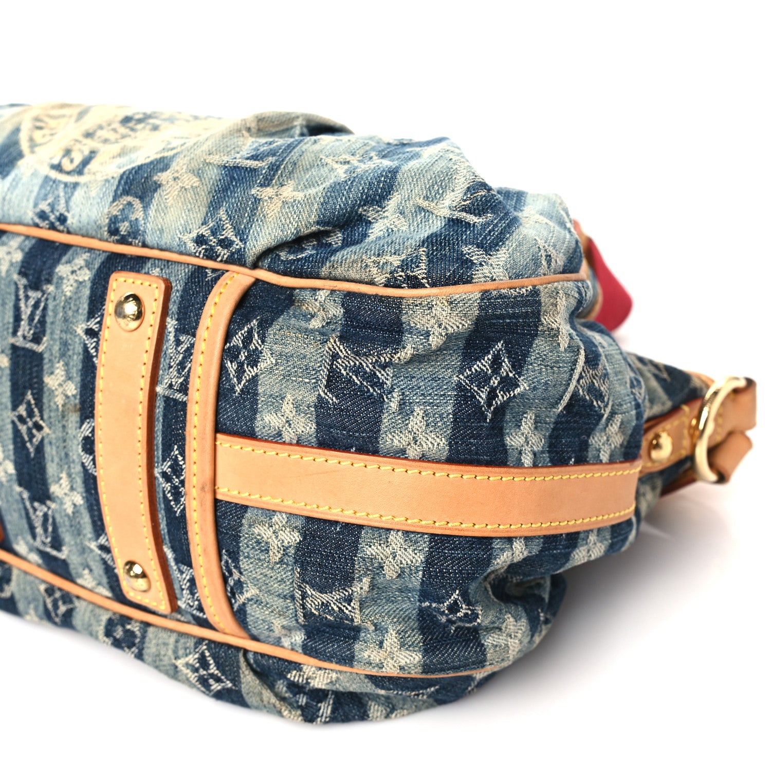 Louis Vuitton Denim Raye Porte Epaule MM 9 of 12