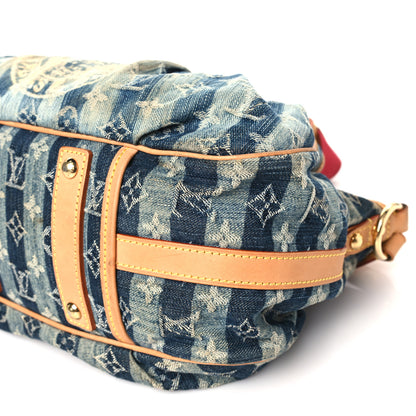 Louis Vuitton Denim Raye Porte Epaule MM 9 of 12