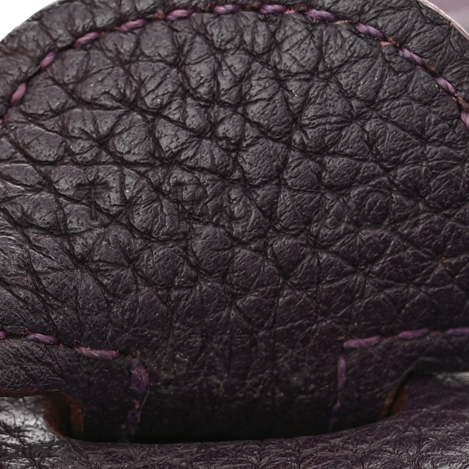 Hermes Taurillon Clemence Evelyne III GM Raisin 7 of 14