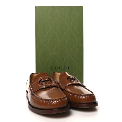 Gucci Calfskin Mens Interlocking G Millennial Ribot Loafers 8 Cuir 9 of 9