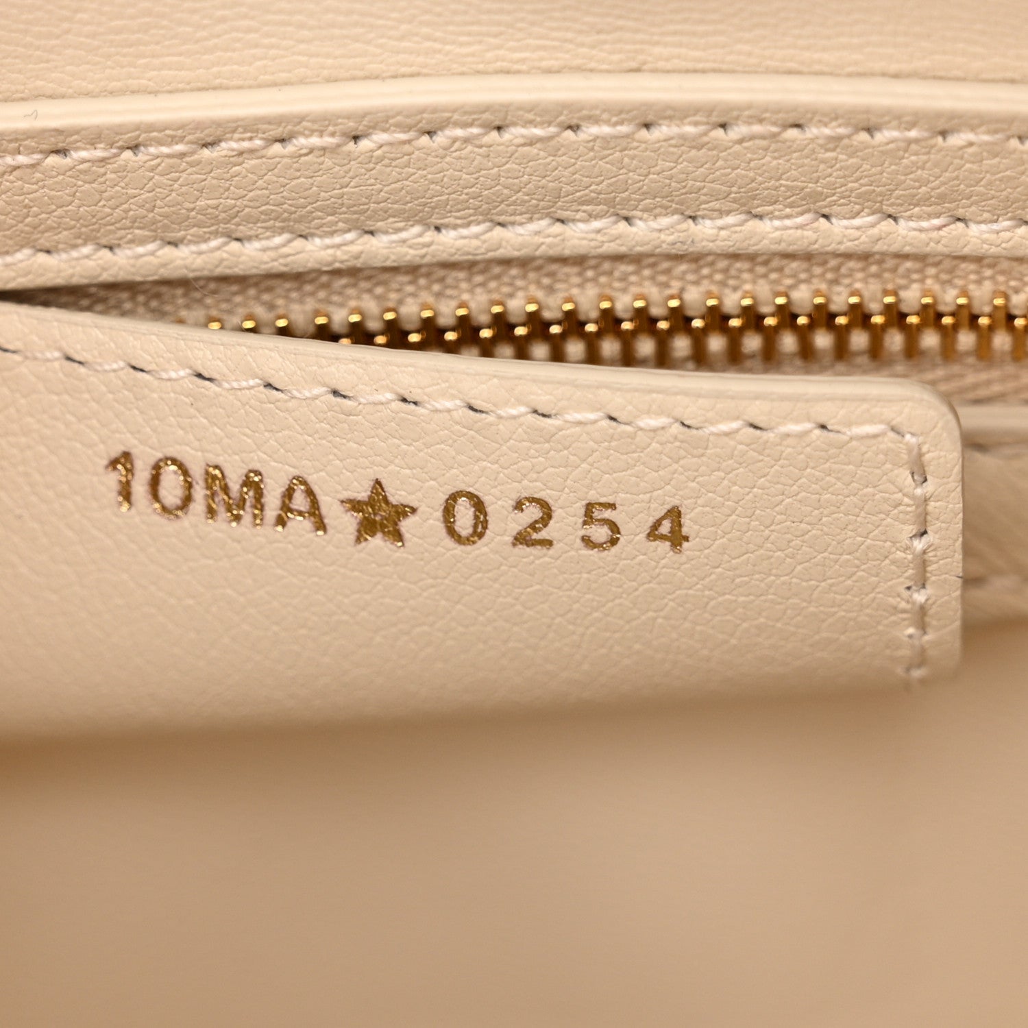 Christian Dior Calfskin Macrocannage Groove 20 Bag Dusty Ivory 7 of 13