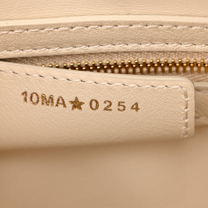 Christian Dior Calfskin Macrocannage Groove 20 Bag Dusty Ivory 7 of 13
