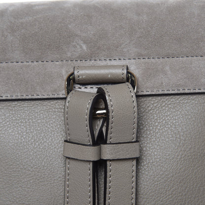 Chloe Suede Calfskin Small Faye Backpack Motty Grey 10 of 10